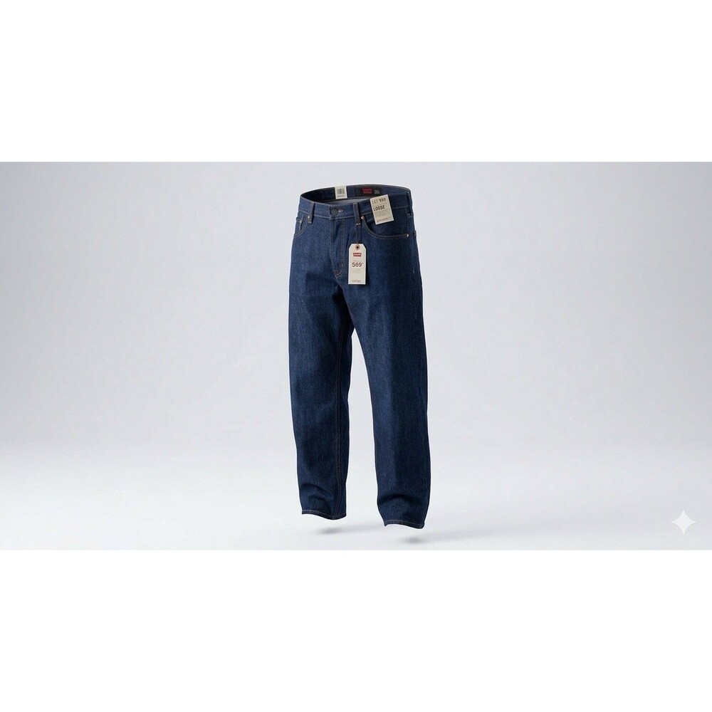Levi's 502 Regular Taper Men's Jeans 52x32 Blue Stretch NWT